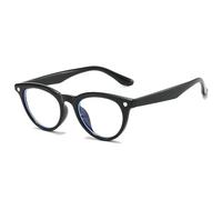 KTUCN Occhiali da sole a occhi di gatto con montatura piccola a forma di cuore e chiodi di riso, design retrò a
