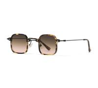 KTUCN Occhiali da sole alla moda da donna, lenti sfumate trasparenti, UV400, da uomo, punk, rivetti, occhiali da sole alla moda leopardati, rosa leopardato, 138 mm