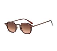 KTUCN Occhiali da sole alla moda da uomo e da donna, stile retrò punk, da uomo e da donna, vintage, alla moda, da guida, UV400, neri, leopardati, marroni, rosa, BH01