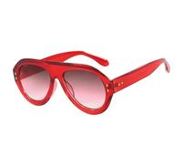 KTUCN Occhiali da sole alla moda per esterni, ideali per la guida, con protezione UV400, colore rosso, BH01
