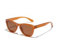 KTUCN Occhiali da sole alla moda per uomo e donna, con montatura a occhio di gatto, ultraleggeri, TR90, per guida all'aperto, protezione dai raggi ultravioletti, arancioni, C