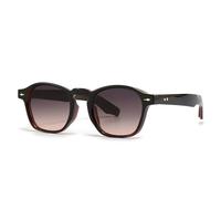KTUCN Occhiali da sole da donna alla moda, con rivetti, da guida, UV400, retrò, sfumati, da uomo, di tendenza, neri, rosa, BH01