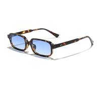 KTUCN Occhiali da sole da donna alla moda, rettangolari, con montatura piccola quadrata, occhiali da sole per la guida, anti U