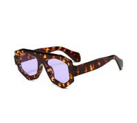 KTUCN Occhiali da sole da donna irregolari alla moda, protezione UV400, occhiali da sole da uomo blu e viola re