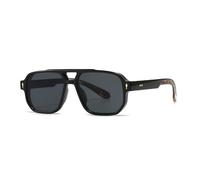 KTUCN Occhiali da sole da donna, sfumati, alla moda, con rivetti, da uomo, per la guida, UV400, nero, leopardo, grigio, BH01