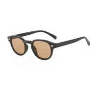 KTUCN Occhiali da sole da uomo ovali vintage con rivetti, stile casual da viaggio, scelta colorata, Bla