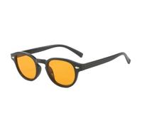 KTUCN Occhiali da sole da uomo ovali vintage con rivetti, stile casual da viaggio, scelta colorata, Bla