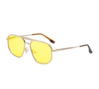 KTUCN Occhiali da sole in metallo da donna, ideali per la guida, l'estate e i viaggi, con protezione UV400, col