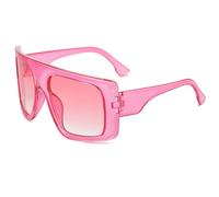 KTUCN Occhiali da sole oversize da donna, retrò, neri, sfumati, per uomo, co