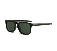 KTUCN Occhiali da sole polarizzati per uomo e donna, occhiali da sole retrò da guida, design alla moda, occhiali sportivi da esterno UV400, leopardo, verde scuro, BH01