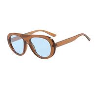 KTUCN Occhiali da sole retrò monopezzo da donna, occhiali da sole alla moda da uomo, occhiali da sole per ester