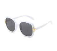 KTUCN Occhiali da sole rotondi retrò da donna, occhiali da sole sfumati alla moda, occhiali da guida antiriflesso, C7White, BH01