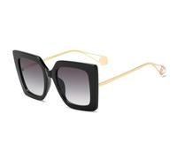 KTUCN Occhiali da sole vintage da donna, alla moda, oversize, con perle, a