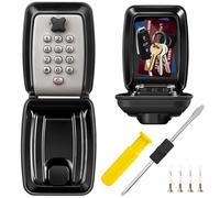 KTUEOV Cassetta di Sicurezza per Chiavi, Grande Esterno da Parete Impermeabile con Codice 12 Cifre, per Casa Fattoria Garage