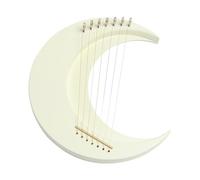 KTUXZCI Arpa lira classica a 7 corde Moon per un'esperienza musicale . Legno lavorato e migliore risonanza. La cavità a forma di cuore nella parte superiore aggiunge una
