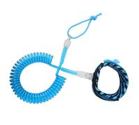 KTUXZCI Leash da Surf Premium da 10 Piedi per tavola da Paddle Surf | resistente, elasticità, morbidezza e scorrevolezza. Corda per gamba con molla a spirale da 5 mm e 10 piedi, portatile.