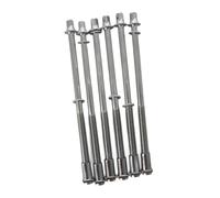 KTUXZCI Viti per tom drum, tiranti, parti durevoli,Argento,6x100mm | appassionati di strumenti a percussione, che garantiscono durata a lungo termine e resistenza all'usura. Queste aste sono