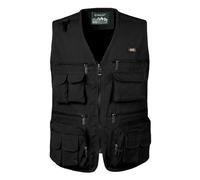 KTWOLEN Gilet da Pesca da Uomo Multitasche Giubbino da Lavoro con Zip Gilet da Caccia Fotografo Sport Giacca Senza Maniche, Nero, XL