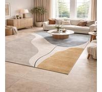 KTYUTJDH Tappeti,Astratto Moderno Blu, Grigio, Bianco, art déco, Nero, Rectangular 100 x 150 cm, Tappeto Pelo Corto Lavabili per Salotto Modern Design Arredamento casa,