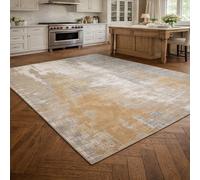KTYUTJDH Tappeti,Moderno astratto Beige, Grigio, art déco, Bianco, Rectangular 100 x 150 cm, Tappeto Pelo Corto Lavabili per Salotto Modern Design Arredamento casa,