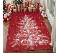 KTYUTJDH Tappeti,Stampe moderne in bianco e rosso, rosso, Rectangular 120 x 150 cm, Tappeto Salotto Moderno decorazioni casa Moderni Soggiorno e Camera da Letto,