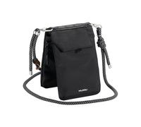 KU XIU Borsa A Tracolla Compatta Per Uomo E Donna, Protezione Rfid, Tessuto In Nylon Impermeabile, Borsa Da Viaggio, Tracolla Regolabile, Nera