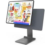 KU XIU X33 Supporto Magnetico Pieghevole per iPad Air 13" M3/M2 e iPad Pro 12.9" 3ª-6ª Gen, Supporto per Tablet da Tavolo Regolabile a 360° in Alluminio, Base Portatile per Disegno e Ufficio