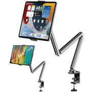 KU XIU X36 - Supporto da scrivania per tablet, in lega di alluminio, regolabile, compatibile con iPad 10/9, iPad 13/12,9/11'' Pro Air Mini, monitor portatile 7-15,6'', Samsung Galaxy Tab S9/FE/A9/S6