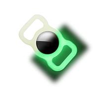 Kuaguozhe Airtag Collare Protector, GPS Tracking Finder Case Cover Protettiva in Silicone Compatibile con Apple Air Tag Anti-Perso Collare Cane Cat Loop Holder Dog Cat Accessori, Verde