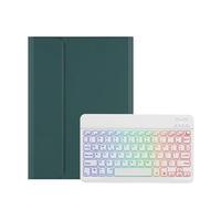 kuaijiexiaopu Cover con tastiera retroilluminata staccabile, custodia protettiva in pelle flip compatibile con Lenovo Xiaoxin Pad Plus 11,5 pollici 2023(Dark green)