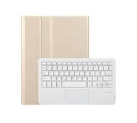 kuaijiexiaopu Cover con tastiera touch staccabile, custodia protettiva in pelle compatibile con Samsung Galaxy Tab S7 T870/875 da 11 pollici 2020(Golden)