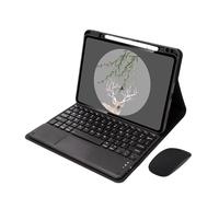 kuaijiexiaopu Custodia con tastiera staccabile retroilluminata, custodia in pelle for tablet compatibile con Xiaomi Mi Pad 5 Pro 11 pollici 2021(Black Touchpad Mouse)