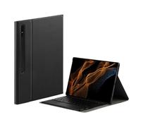 kuaijiexiaopu Detachable Keyboard Leather Tablet Protective Case Suitable for Samsung Galaxy Tab S10 Plus/S9FEplus-12.4 inch-2023(Black+touch keyboard)