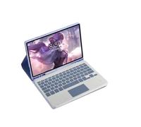 kuaijiexiaopu Detachable Keyboard Tablet Leather Case Suitable for Honor X8 PRO/X9-11.5 Inch(Touch keyboard+lavender gray)