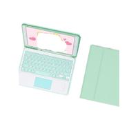 kuaijiexiaopu Tablet Protective Case with Keyboard and Mouse Set Suitable for iPad 11th Gen/10th Generation 10.9-inch Universal(Square touch keyboard+Green)