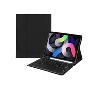 kuaijiexiaopu Tablet Protective Case with Keyboard and Mouse Set Suitable for iPad 11th Gen/10th Generation 10.9-inch Universal(Round touch keyboard+Black)