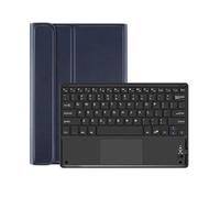 kuaijiexiaopu Tastiera staccabile leggera in pelle PU con retro in TPU compatibile con Lenovo Tab M10 HD 2a generazione TB-X306F/X306X da 10,1 pollici 2020(Dark blue -Touchpad Keyboard)