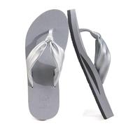 KuaiLu Infradito Donna Comfort Yoga Mat Perizoma Leggero Confortevole Pantofole da Bagno in Pelle Spiaggia Estiva Sandali Ortopedici Antiscivolo Interno Esterno Grigio 40
