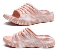 KuaiLu Sandali di Recupero Donna con Comode Ortopediche Fascite Plantare Supporto Arco Ciabatte Aperte Leggero Sportivi Ciabatta Estive Mare Spiaggia Doccia Antiscivolo Sandalo Rosa mimetico 43