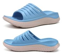 KuaiLu Sandali di Recupero Donna con Comode Ortopediche Fascite Plantare Supporto Arco Ciabatte Aperte Leggero Sportivi Ciabatta Estive Mare Spiaggia Piscina Doccia Antiscivolo Sandalo