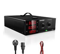 KUAIQU Alimentatore da Banco 30V 60A 1800W Alta Potenza Alimentatore da Laboratorio con OUTPUT/Encoder, Alimentatore Regolabile Uscita Stabile per Laboratorio/Automazione/Batterie Test/Elettronica