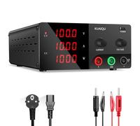 KUAIQU Alimentatore da Laboratorio 0-100V 0-10A 1000W Alta Potenza Alimentatore da Banco con Encoder, Alimentatore Regolabile Stabilizzato per Laboratorio/Scuola/Automazione/Batterie Test/Elettronica