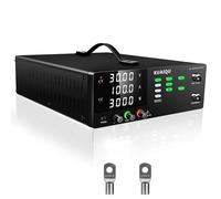 KUAIQU Alimentatore da Laboratorio 30V 100A 3000W Alta Potenza Alimentatore da Banco con Memoria/OCP/OVP, Alimentatore Stabilizzato Regolabile per Laboratorio/Automazione/Elettronica/Batterie Test