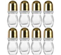 KUAIYIJU 1/2/4/8 bottiglie vuote in vetro per olio essenziale, contenitori per cosmetici ricaricabili