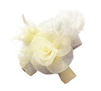 KUAIYIJU Anni '20 Vintage Flapper Hairpin Con Nera Fiore Netto Copricapo Elegante Fascinator Cappello Accessori Per Capelli Per Le Donne Ragazze