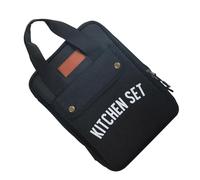 KUAIYIJU Borsa per utensili da cucina Borsa per posate da cucina Borsa per posate leggera Organizzatori Viaggi Campeggio Pentole Bacchette Borsa, Nero