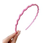 KUAIYIJU Cerchietto sottile per capelli da ragazza per bambini color caramella fascia per capelli, Rosso rosato