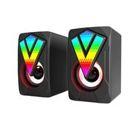 KUAIYIJU Computer alimentato USB del PC con la luce di RGB di Muti con 3.5mm per i computer portatili