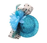 KUAIYIJU Fascinator a rete piumata per capelli, con fiore, per cocktail, feste, carnevale, feste