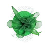 KUAIYIJU Fascinator delicato con fiore a rete accessori per capelli unico clip per capelli festa copricapo accessori per capelli per le donne